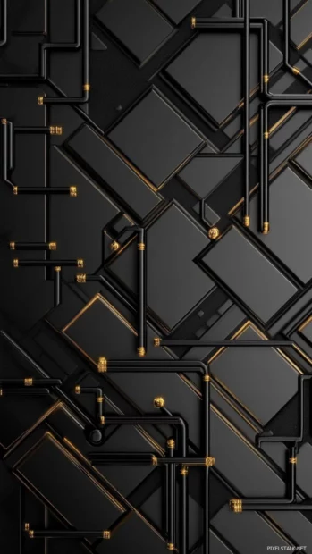 Modern Black Lock screen Wallpapers blending metallic details and matte surfaces.