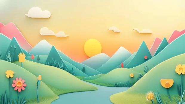Modern interpretation of Mountain pass with soft gradients.