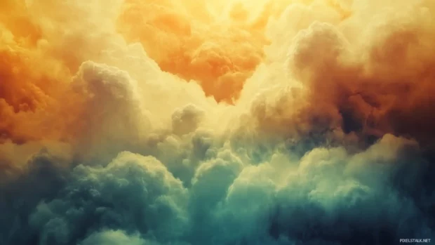 Motion based visual of dreamy vapor clouds and liquid distortion in a trippy aesthetic loop.