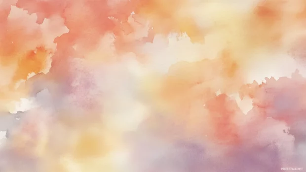 Muted pastel watercolor background with soft, gentle hues.