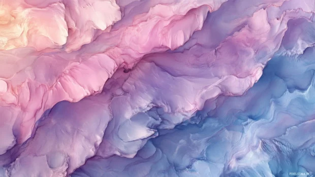 Pastel watercolor background with soft, muted colors.