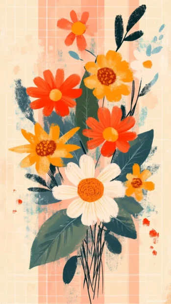 Preppy Summer mood featuring sun kissed flowers and check patterns.