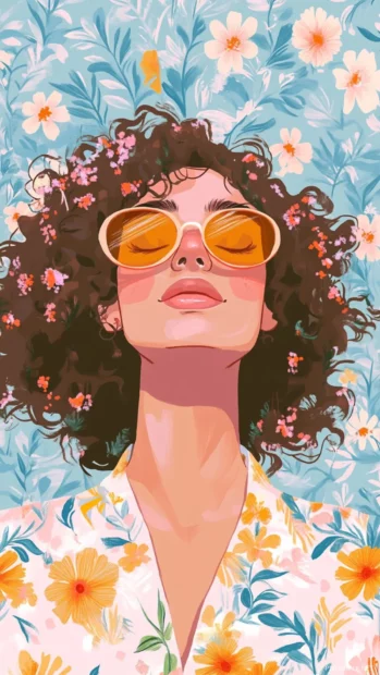 Preppy Summer vibes with pastel patterns and tiny floral details.