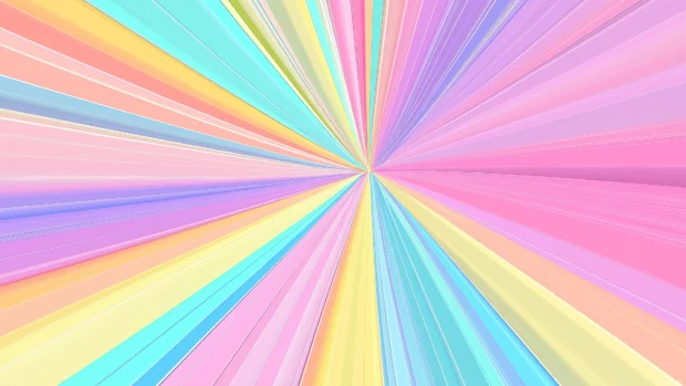 Retro vector background, flat style, pastel rays centered, vintage aesthetic.