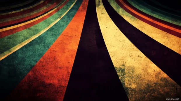 Retro wallpaper with 70s lines pattern, classic style.