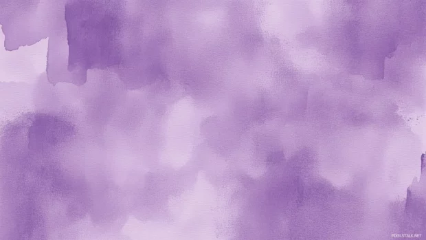Rich purple, watercolor background, deep luxurious tones.