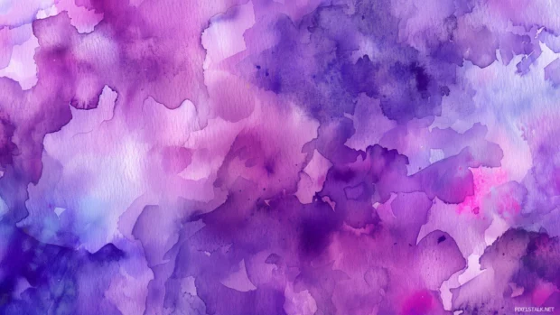 Rich purple watercolor background with deep, luxurious tones .