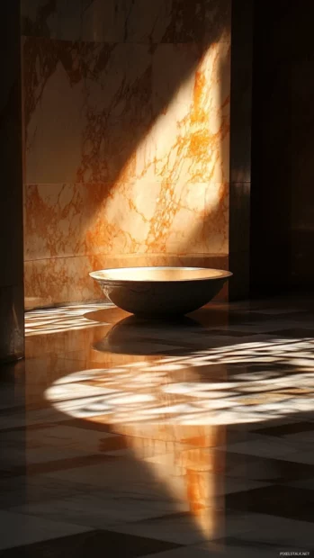 Shifting marble patterns under soft lighting.