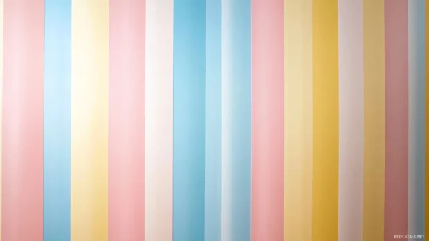 Simple summer stripes combining fresh pastel shades.