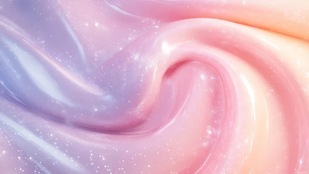 Soft tones and ambient light around Dreamy galaxy swirl, aesthetic style.