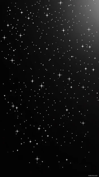 Stars painting mystery into the endless black, capturing the essence of Celestial black starry wallpaper.