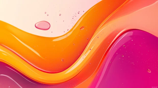 Stylish fluid shapes Windows 11 lock screen background for desktop.
