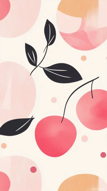 Stylish pink Apple wallpaper featuring bold patterns and minimalist vibe.