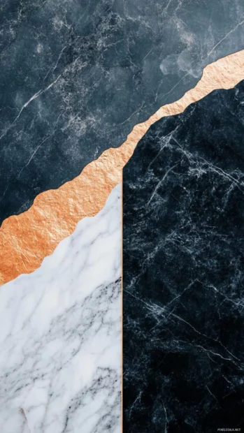 The edge of your lock screen shimmers with minimalist aesthetic lock screen wallpapers featuring subtle marble textures.