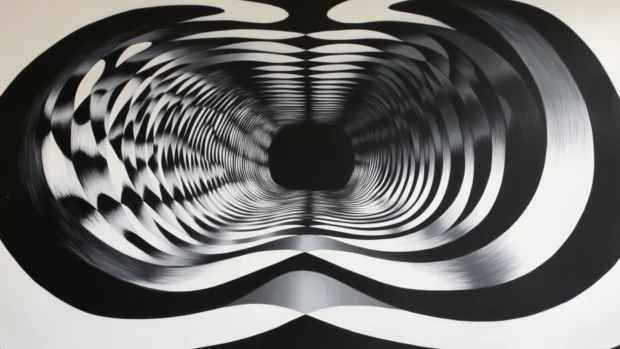 The illusion of depth and movement, a dynamic and truly trippy perspective.