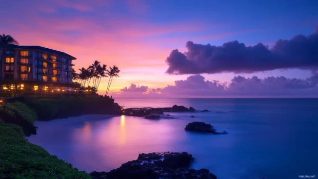 Twilight colors reflecting on the Beautifull Ocean.