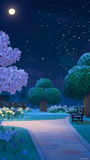 Twilight meadows wrapped in tender starlight, reflecting the charm of warm aesthetic star sky.