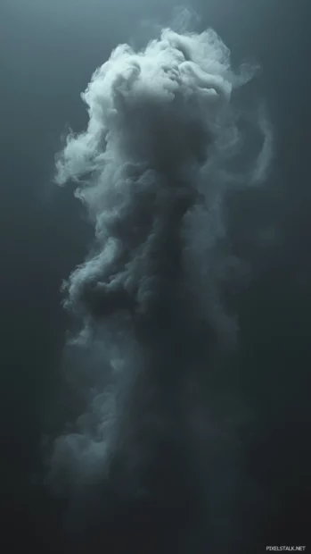 Ultra Cool Moving Wallpapers of drifting smoke trails in digital art style.