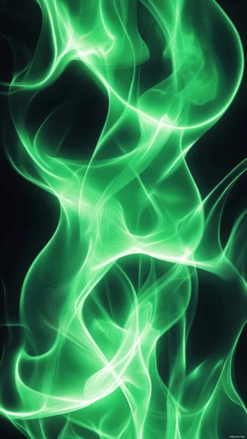 Ultra HD neon wallpaper iPhone, Vertical waves of neon forming a dreamscape pattern.