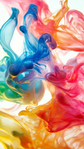 Vibrant Moving Wallpapers for Android with shifting color gradients and fluid shapes.