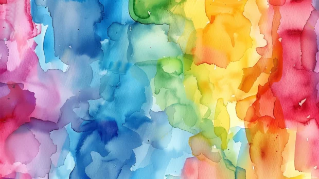 Vibrant colorful watercolor background with a mix of bright hues.