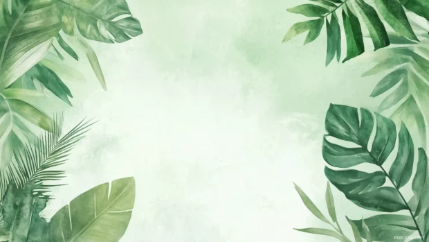 Vibrant green watercolor background with fresh tone.