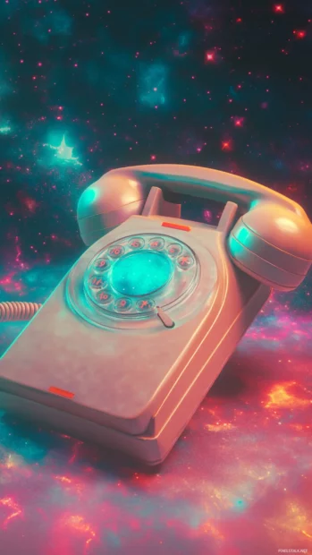 Vintage style trippy phone background, with liquid light effects and a subtle aged film grain.