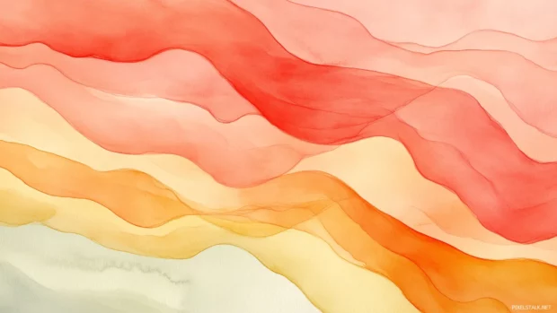 Watercolor abstract background with dynamic fluid shapes.