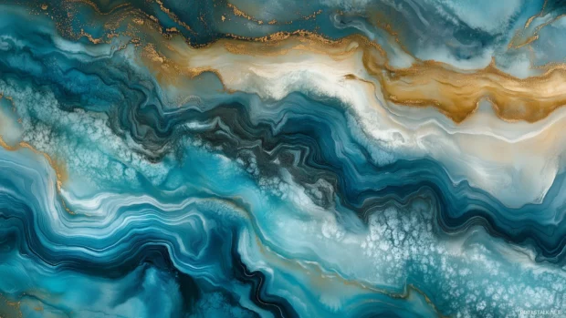 Watercolor background in shades of blue.