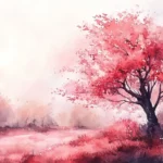 Watercolor painting background with an artistic touch.