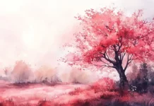 Watercolor painting background with an artistic touch.