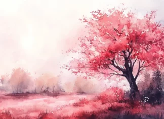 Watercolor painting background with an artistic touch.