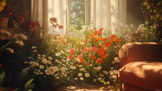 Wildflower mix in natural light.
