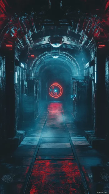 dark themed cyberpunk aesthetic wallpaper.