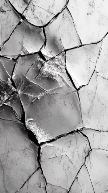 iPhone Broken Screen wallpaper with cracked glass pattern realistic look.