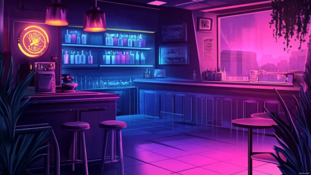 ultra cyberpunk desktop background.