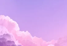 A calming phone background with cloud like formations in layered lavender color.