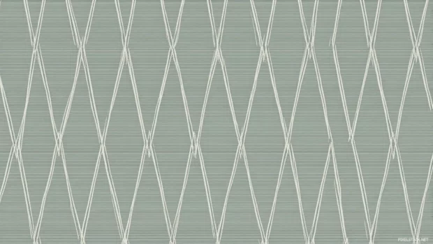 A minimalist green geometric wallpaper displaying thin line triangles over muted sage background for calm effect.