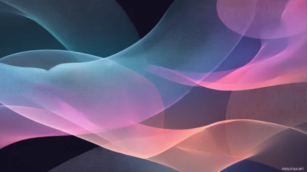 A soft blend of curved Geometric lines overlapping with transparent gradient layers.