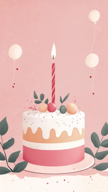 Aesthetic birthday inspired by vintage paper textures and soft colors.