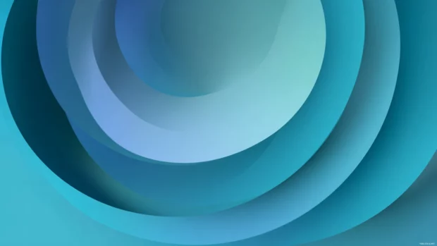 Elegant Blue Geometric spirals layered over a gradient background with a clean, modern aesthetic.