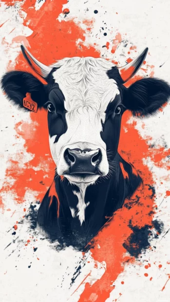 Enrich your mobile screen with an abstract take on classic cow spots paired with fluid transitions.