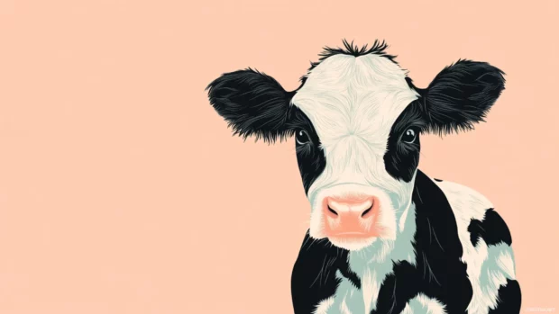 Explore a fresh take on cute cow print design by combining subtle pastels and clean lines for desktop use.