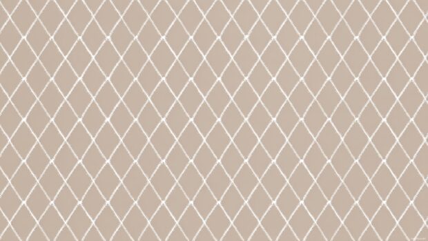 Geometric pattern wallpaper displaying repeating diamond lattice on soft taupe background for elegant aesthetic.