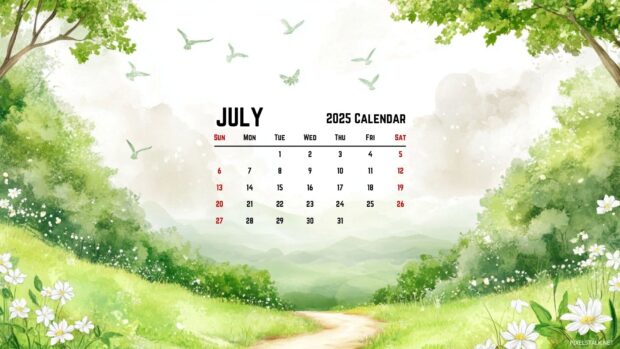 July 2025 Calendar Desktop Background (2).