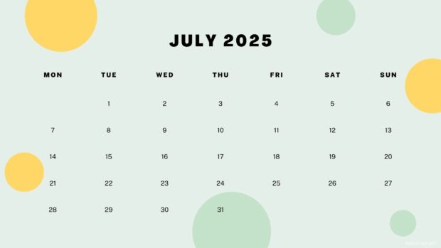 July 2025 Calendar Desktop Wallpaper HD (12).