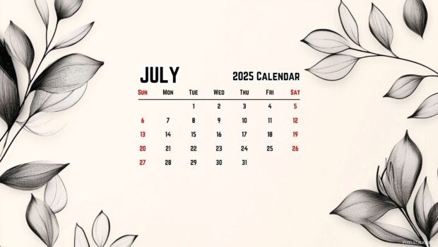 July 2025 Calendar HD Wallpaper for PC (17).