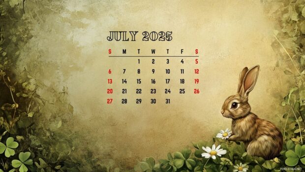July 2025 Calendar HD Wallpaper for PC (4).