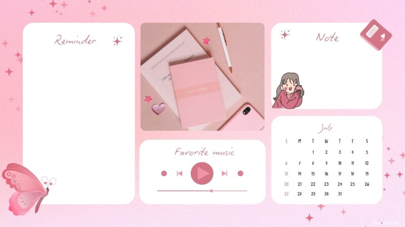 Calendar 2025 July Wallpaper HD for PC - PixelsTalk — free download
