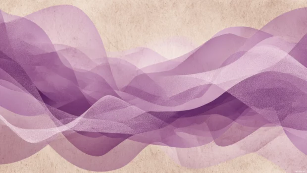 Lavender color aesthetic background featuring layered transparent lavender shapes over textured beige panel.